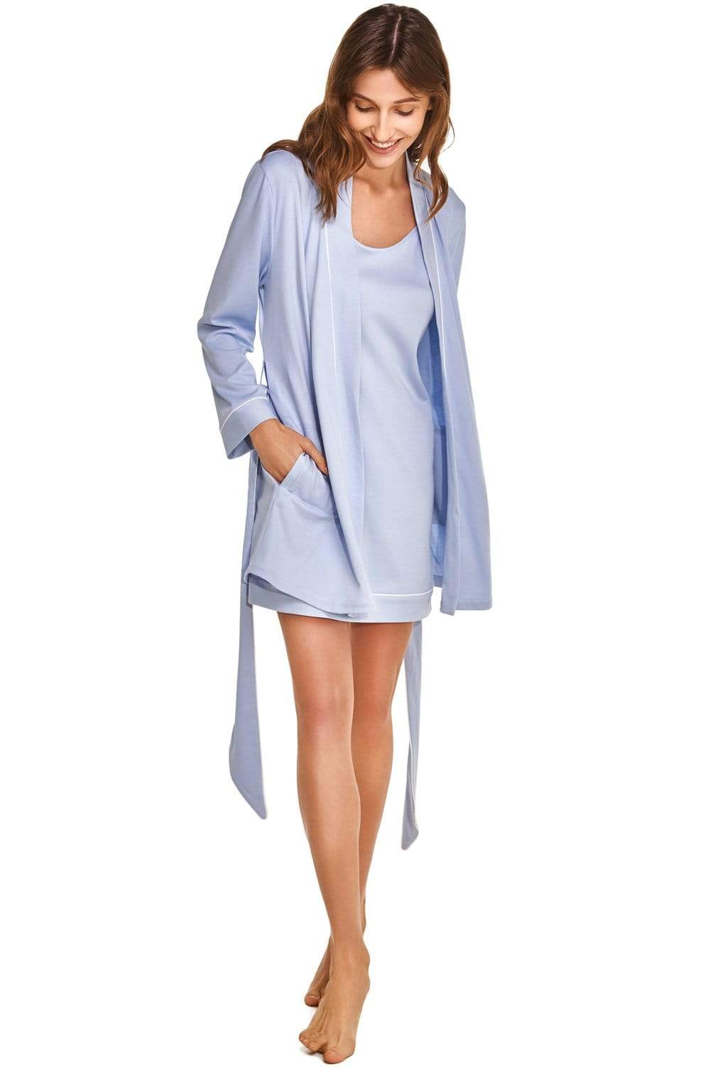 Slow Nature® Essentials Sleep & Loungewear ROBE in Organic Cotton. sustainable fashion ethical fashion